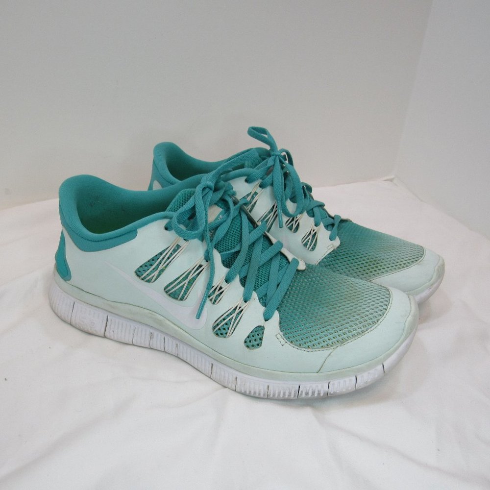 Nike Free 5.0 Women Tiffany Blue and White 580601-313 Running Shoes